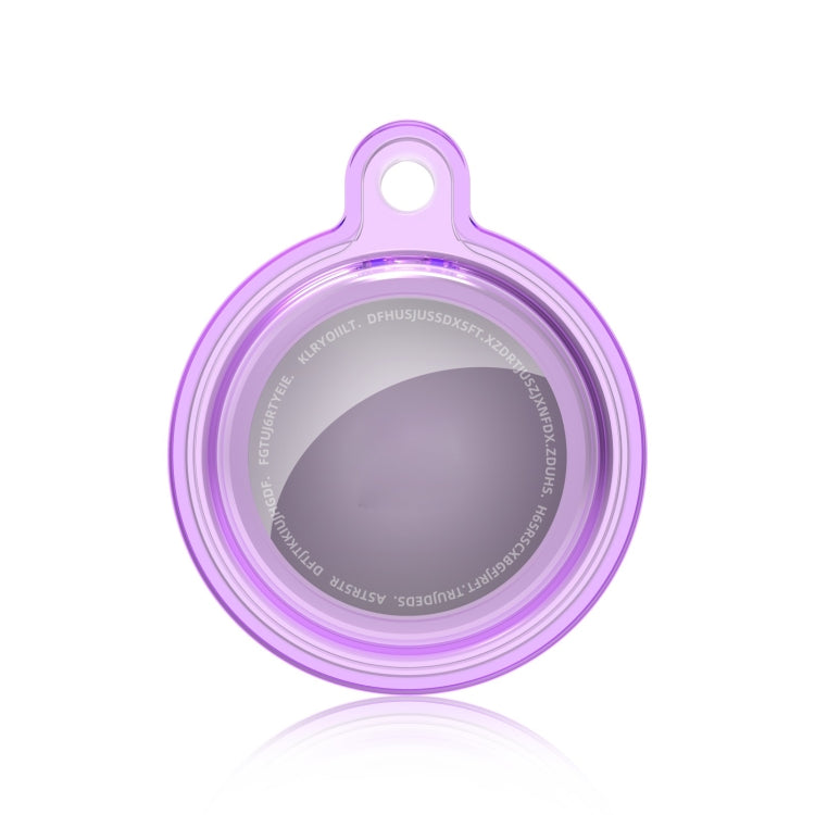 Estuche protector a prueba de golpes de cristal transparente todo incluido con lazo de gancho para llavero, For AirTag 2nd Gen / AirTag 1st Gen