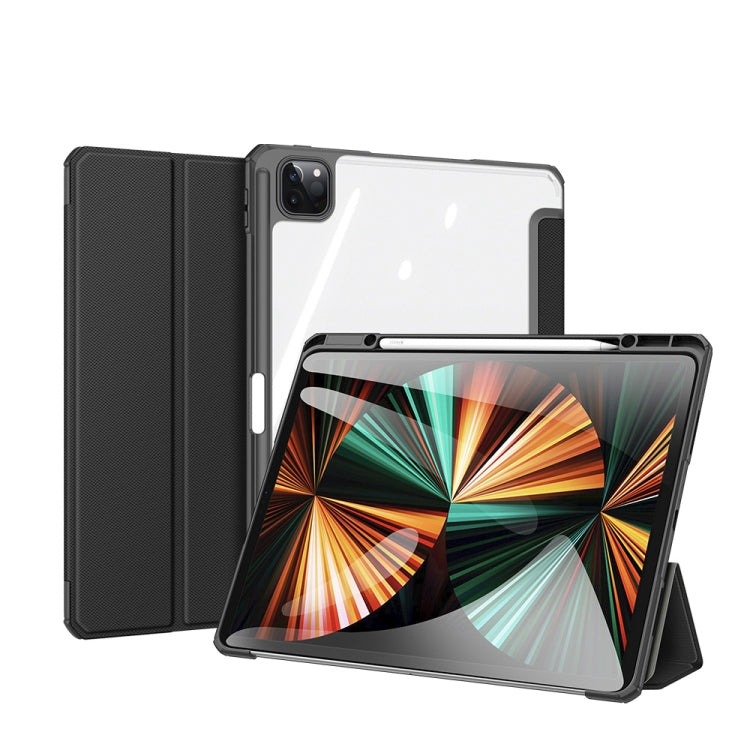 DUX DUCIS Serie TOBY Cuero PU a prueba de golpes + PC + TPU Estuche con tapa horizontal con soporte y ranura para bolígrafo y función de reposo / activación, For iPad Pro 11 2022 / 2021 / 2020, For iPad Pro 12.9 2022 / 2021 / 2020
