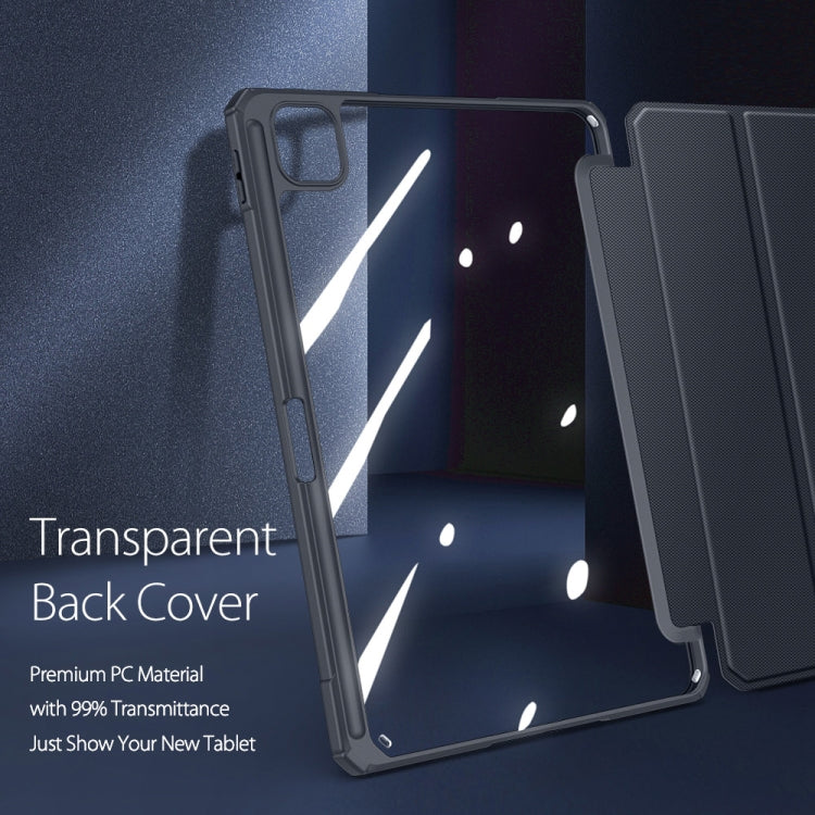 DUX DUCIS Serie TOBY Cuero PU a prueba de golpes + PC + TPU Estuche con tapa horizontal con soporte y ranura para bolígrafo y función de reposo / activación, For iPad Pro 11 2022 / 2021 / 2020, For iPad Pro 12.9 2022 / 2021 / 2020