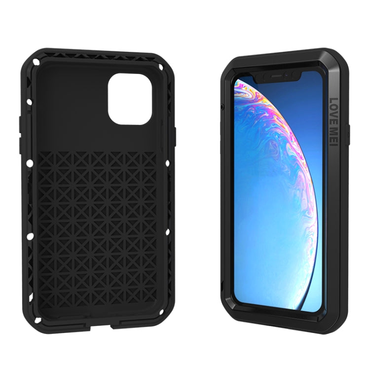 LOVE MEI Metal a prueba de golpes impermeable a prueba de polvo funda protectora, For iPhone 11, For iPhone 11 Pro, For iPhone 11 Pro Max