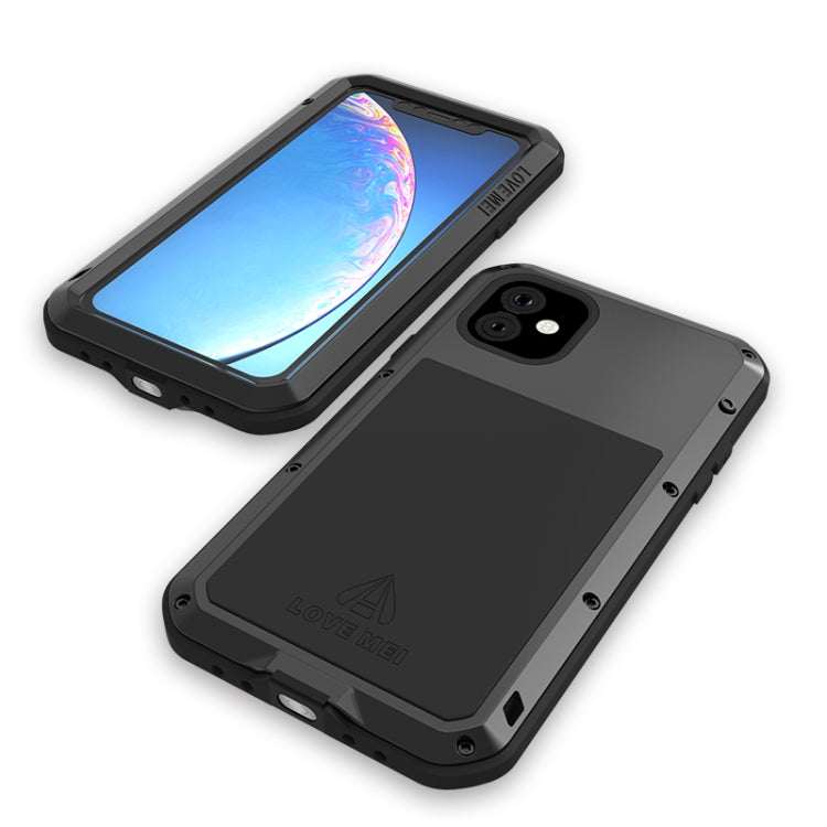 LOVE MEI Metal a prueba de golpes impermeable a prueba de polvo funda protectora, For iPhone 11, For iPhone 11 Pro, For iPhone 11 Pro Max