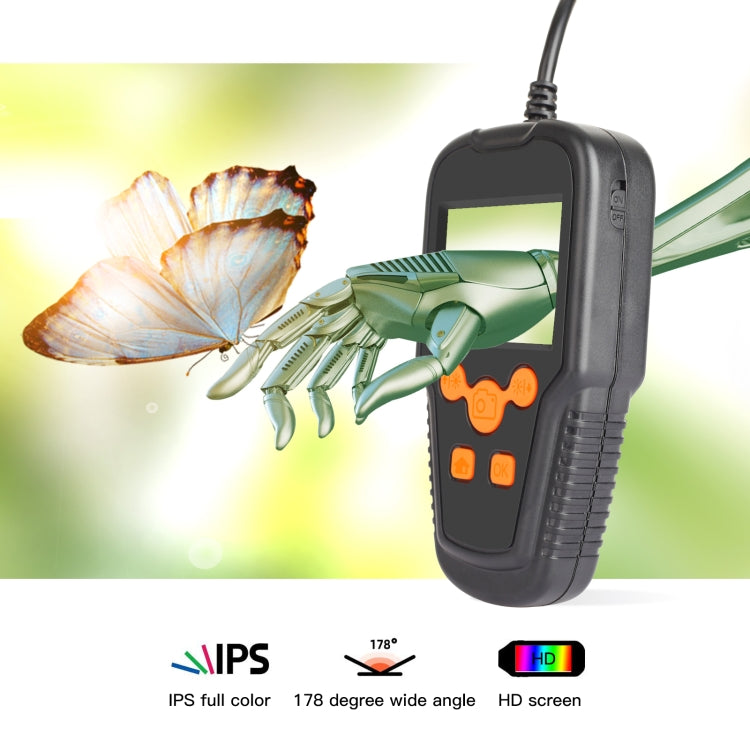 P60A 8mm 1080P 2.4 pulgadas IPS Pantalla IP68 Impermeable HD Digital Endoscopio, 8mm 2m Hard Cable, 8mm 5m Hard Cable, 8mm 10m Hard Cable