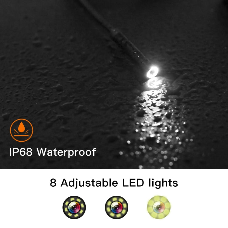 P60A 3.9mm 1080P 2.4 pulgadas IPS Pantalla IP68 Impermeable HD Digital Endoscopio, 3.9mm 2m Hard Cable, 3.9mm 5m Hard Cable, 3.9mm 10m Hard Cable