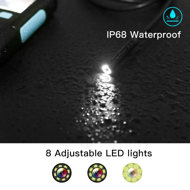 P60B 8mm 1080P 2.4 pulgadas IPS Pantalla IP68 Impermeable HD Digital Endoscopio, 8mm 2m Hard Cable, 8mm 5m Hard Cable, 8mm 10m Hard Cable