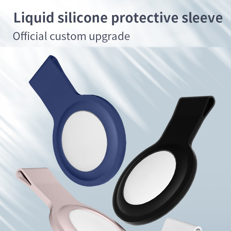 Funda protectora de silicona líquida Mutural con llavero para AirTag