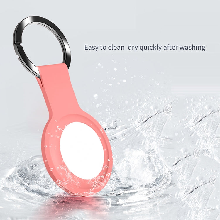 Funda protectora de silicona líquida Mutural con llavero para AirTag
