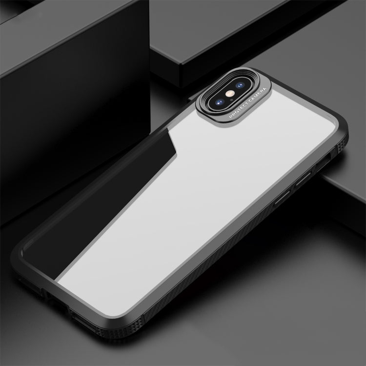 iPAKY Serie MG Textura de fibra de carbono TPU a prueba de golpes + Caja de PC transparente, For iPhone 11, For iPhone 11 Pro, For iPhone 11 Pro Max, For iPhone 12 mini, For iPhone 12 / 12 Pro, For iPhone 12 Pro Max, For iPhone XS / X, For iPhone XR   ...