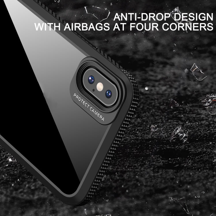 iPAKY Serie MG Textura de fibra de carbono TPU a prueba de golpes + Caja de PC transparente, For iPhone 11, For iPhone 11 Pro, For iPhone 11 Pro Max, For iPhone 12 mini, For iPhone 12 / 12 Pro, For iPhone 12 Pro Max, For iPhone XS / X, For iPhone XR   ...