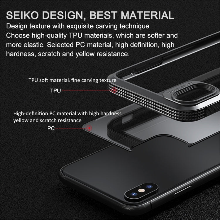iPAKY Serie MG Textura de fibra de carbono TPU a prueba de golpes + Caja de PC transparente, For iPhone 11, For iPhone 11 Pro, For iPhone 11 Pro Max, For iPhone 12 mini, For iPhone 12 / 12 Pro, For iPhone 12 Pro Max, For iPhone XS / X, For iPhone XR   ...