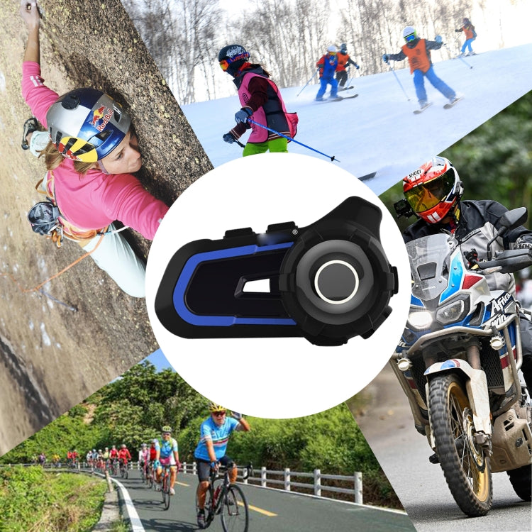 WUPP Bluetooth 5.1 S2 Casco de motocicleta Full Duplex Bluetooth Intercom Auricular Auricular