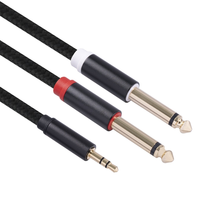 3683 Cable de audio macho de 3,5 mm a macho doble de 6,35 mm, 1m, 2m, 3m