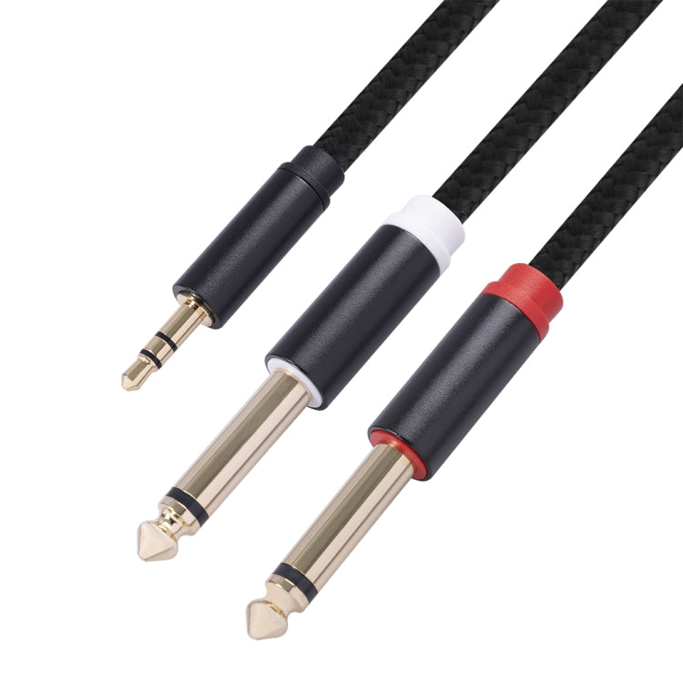 3683 Cable de audio macho de 3,5 mm a macho doble de 6,35 mm, 1m, 2m, 3m