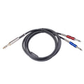 Cable de audio estéreo de 6,35 mm macho a doble mono de 6,35 mm, 1.8m, 3m, 5m