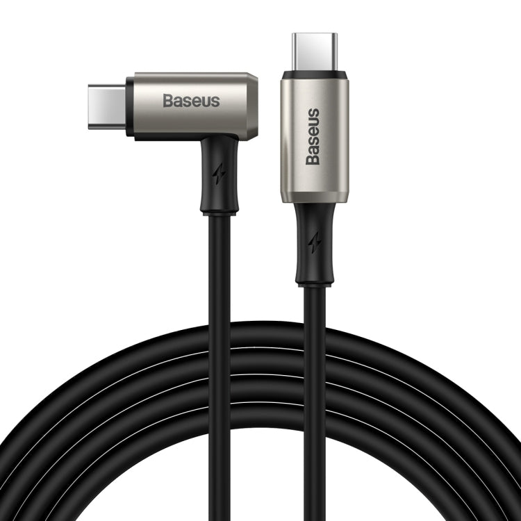 Baseus CATPN-01 100W 5A PD3.1 Gen2 USB-C / Type-C a USB-C / Type-C HD Misma pantalla Coaxial Hammer Cable, Longitud del cable: 1,5 m
