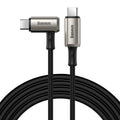Baseus CATPN-01 100W 5A PD3.1 Gen2 USB-C / Type-C a USB-C / Type-C HD Misma pantalla Coaxial Hammer Cable, Longitud del cable: 1,5 m