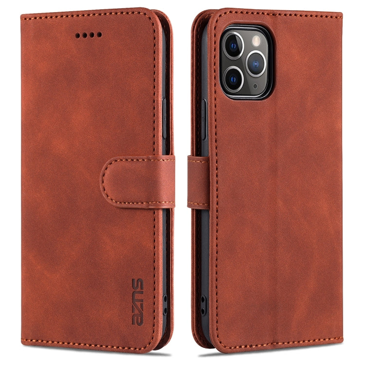 AZNS Skin Feel Calf Texture Funda de cuero con tapa horizontal con ranuras para tarjetas y soporte y billetera, For iPhone 11 Pro, For iPhone 11, For iPhone 11 Pro Max, For iPhone XS / X, For iPhone XS Max, For iPhone XR