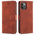 AZNS Skin Feel Calf Texture Funda de cuero con tapa horizontal con ranuras para tarjetas y soporte y billetera, For iPhone 11 Pro, For iPhone 11, For iPhone 11 Pro Max, For iPhone XS / X, For iPhone XS Max, For iPhone XR