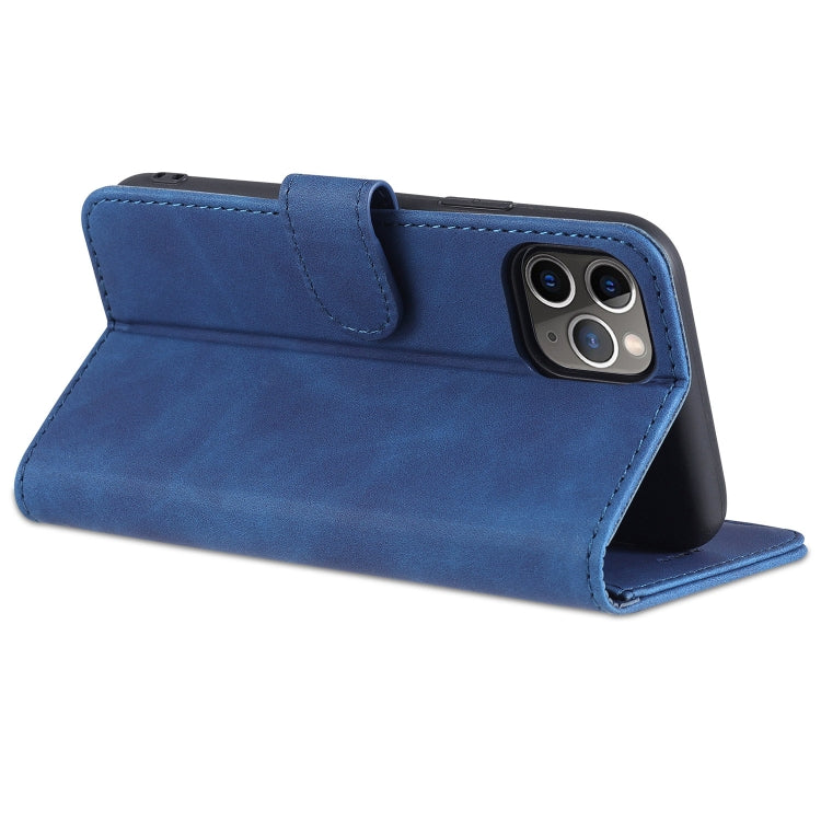 AZNS Skin Feel Calf Texture Funda de cuero con tapa horizontal con ranuras para tarjetas y soporte y billetera, For iPhone 11 Pro, For iPhone 11, For iPhone 11 Pro Max, For iPhone XS / X, For iPhone XS Max, For iPhone XR