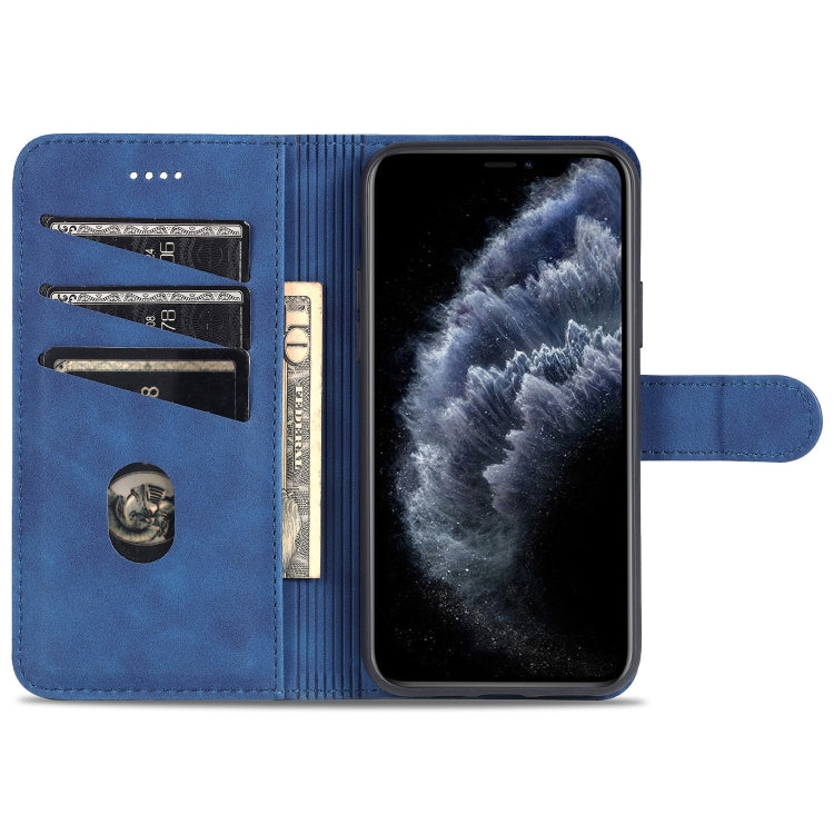 AZNS Skin Feel Calf Texture Funda de cuero con tapa horizontal con ranuras para tarjetas y soporte y billetera, For iPhone 11 Pro, For iPhone 11, For iPhone 11 Pro Max, For iPhone XS / X, For iPhone XS Max, For iPhone XR
