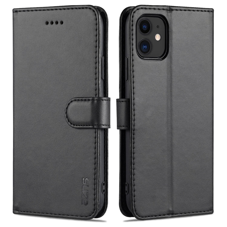AZNS Skin Feel Calf Texture Funda de cuero con tapa horizontal con ranuras para tarjetas y soporte y billetera, For iPhone 11 Pro, For iPhone 11, For iPhone 11 Pro Max, For iPhone XS / X, For iPhone XS Max, For iPhone XR