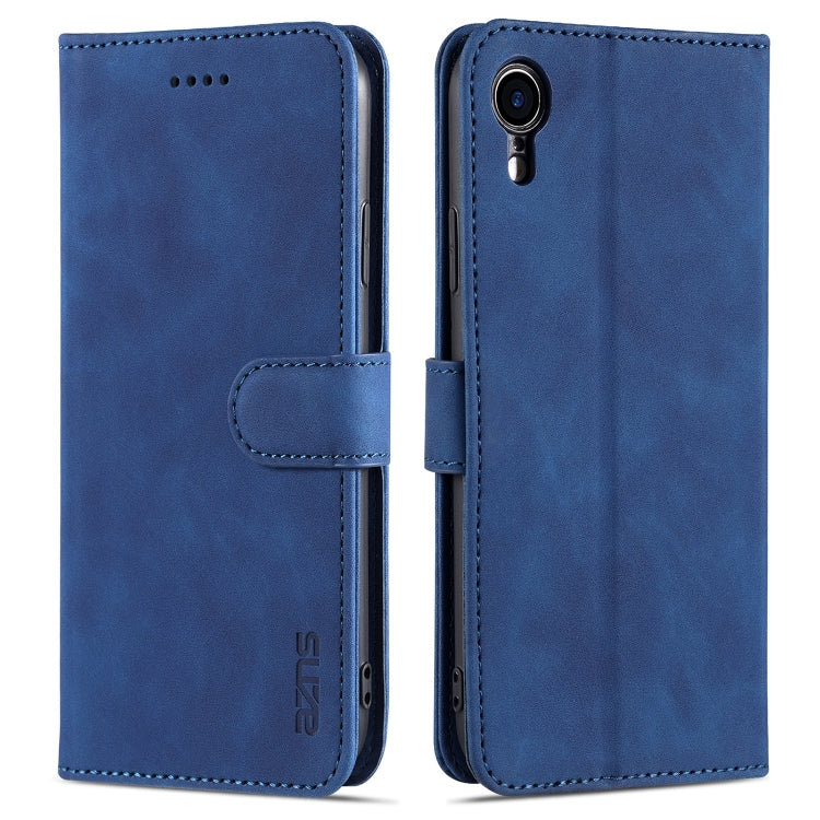 AZNS Skin Feel Calf Texture Funda de cuero con tapa horizontal con ranuras para tarjetas y soporte y billetera, For iPhone 11 Pro, For iPhone 11, For iPhone 11 Pro Max, For iPhone XS / X, For iPhone XS Max, For iPhone XR