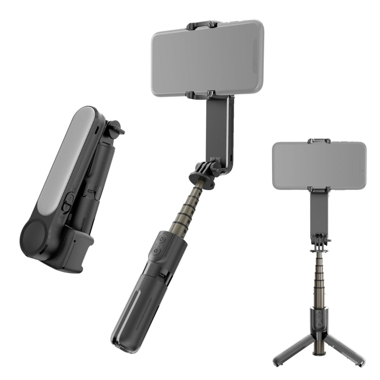 Trípode estabilizador de cardán con luz de relleno plegable mini L09