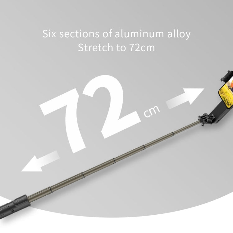 Trípode estabilizador de cardán con luz de relleno plegable mini L09