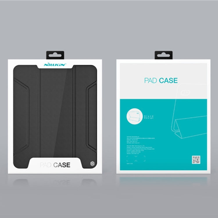 NILLKIN Bumper Pro Estuche de cuero con tapa horizontal con ranura para bolígrafo y soporte y función de suspensión / activación, For iPad Pro 12.9 2022 / 2021 / 2020