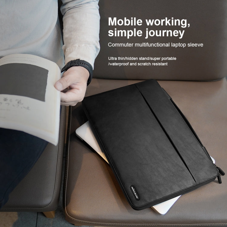 NILLKIN Bolsa de almacenamiento multifuncional para computadora portátil con soporte, versión clásica, For 14 inch and Below Laptop, For 16.1 inch and Below Laptop