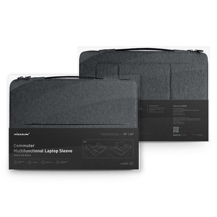 NILLKIN Bolsa de almacenamiento multifuncional para computadora portátil con soporte, versión clásica, For 14 inch and Below Laptop, For 16.1 inch and Below Laptop