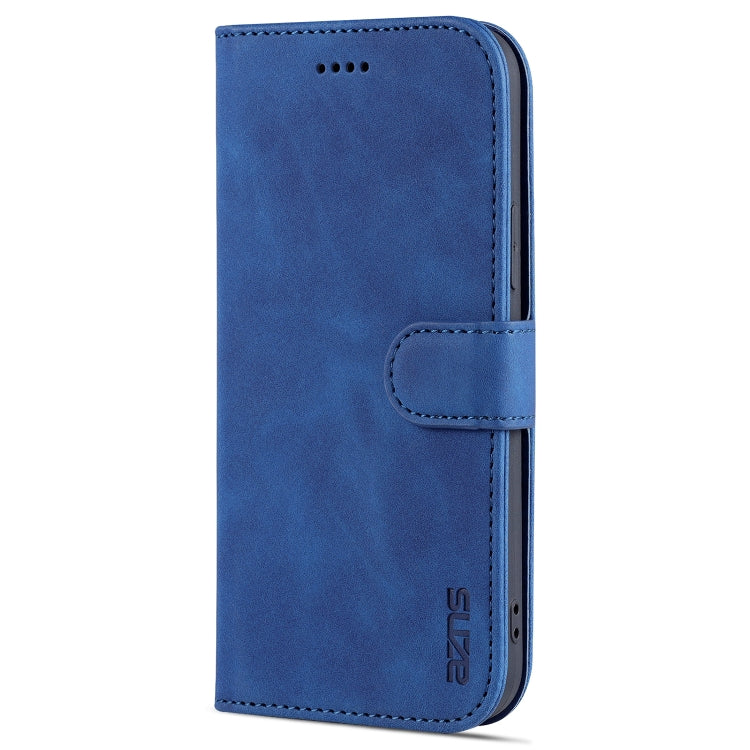 AZNS Skin Feel Calf Texture Funda de cuero con tapa horizontal con ranuras para tarjetas y soporte y billetera, For iPhone 12 / 12 Pro, For iPhone 12 Mini