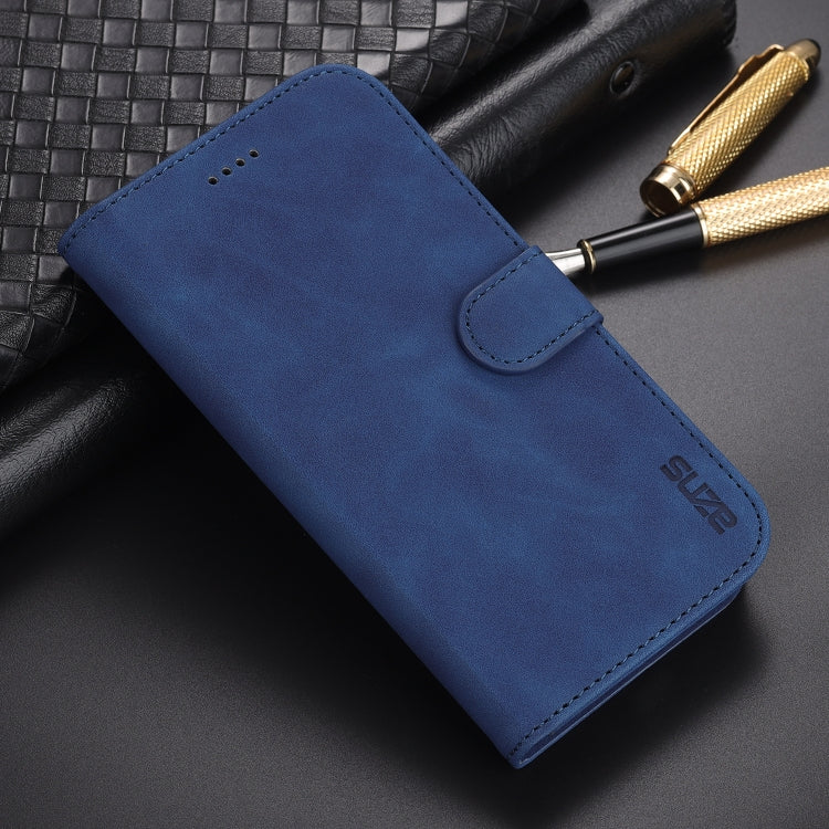 AZNS Skin Feel Calf Texture Funda de cuero con tapa horizontal con ranuras para tarjetas y soporte y billetera, For iPhone 12 / 12 Pro, For iPhone 12 Mini