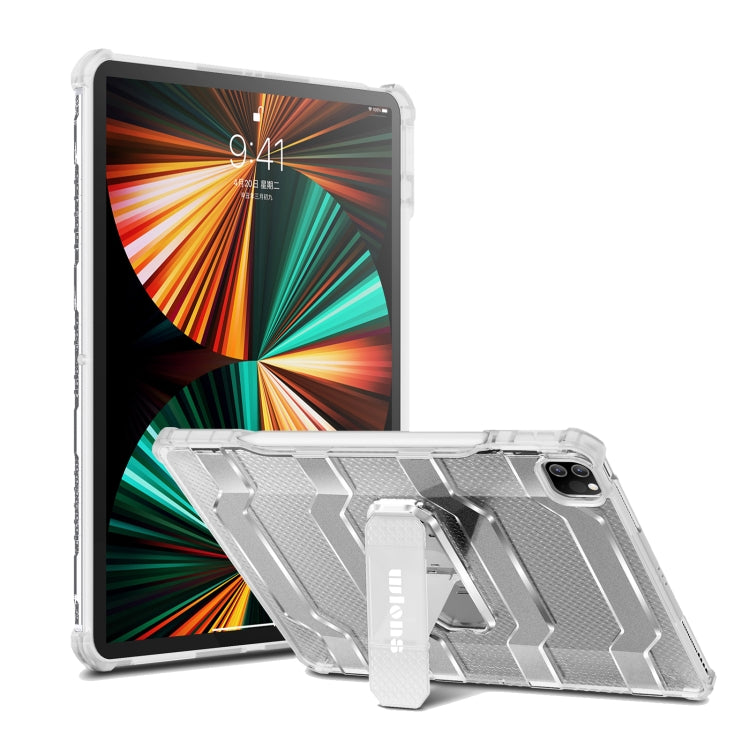 Estuche protector de PC + TPU de la serie Explorer de wlons con soporte plegable, For iPad 10.2 2020 / 2019 / Air 2019 10.5, For iPad Pro 11 2022 / 2021 / 2020 / 2018 / Air 2020 10.9, For iPad Pro 12.9 2022 / 2021 / 2020 / 2018