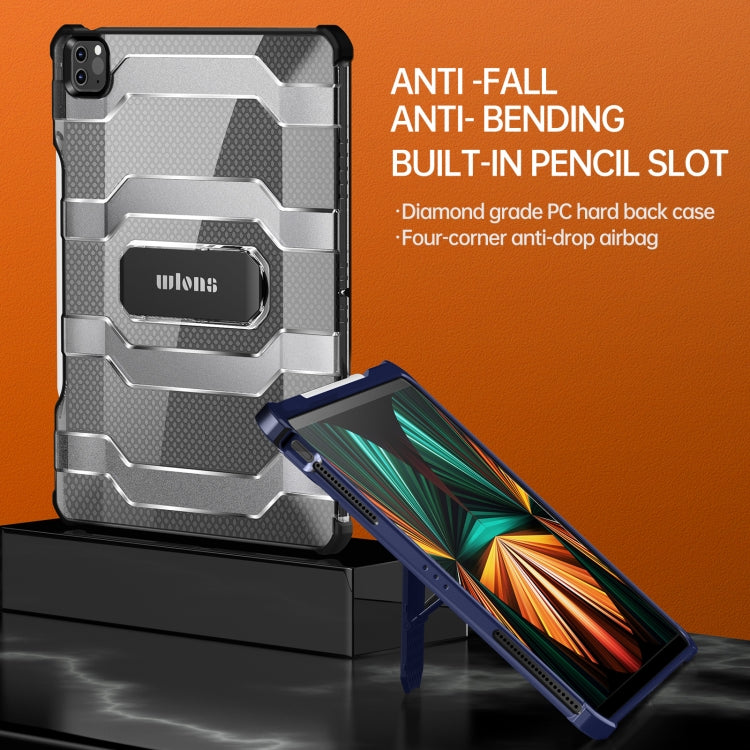 Estuche protector de PC + TPU de la serie Explorer de wlons con soporte plegable, For iPad 10.2 2020 / 2019 / Air 2019 10.5, For iPad Pro 11 2022 / 2021 / 2020 / 2018 / Air 2020 10.9, For iPad Pro 12.9 2022 / 2021 / 2020 / 2018