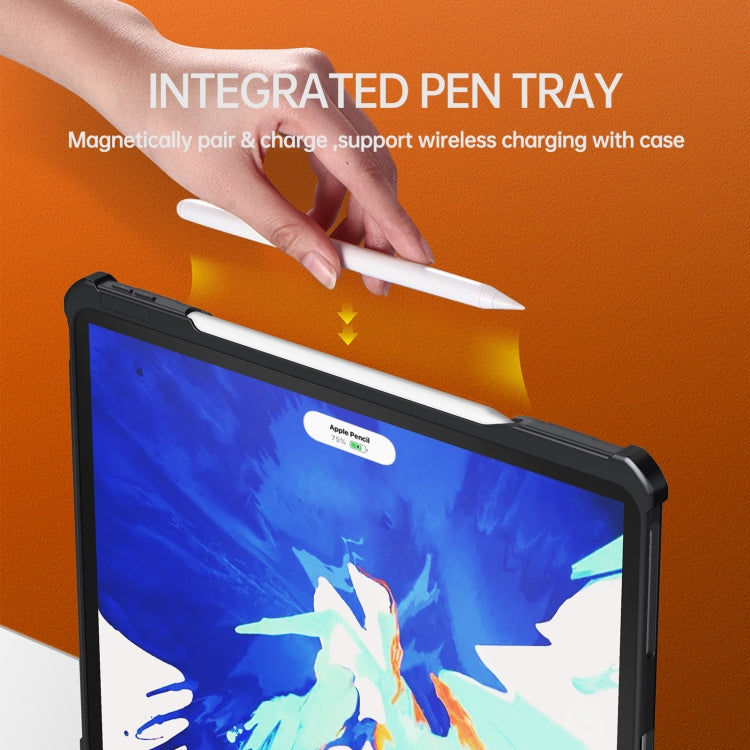 Estuche protector de PC + TPU de la serie Explorer de wlons con soporte plegable, For iPad 10.2 2020 / 2019 / Air 2019 10.5, For iPad Pro 11 2022 / 2021 / 2020 / 2018 / Air 2020 10.9, For iPad Pro 12.9 2022 / 2021 / 2020 / 2018