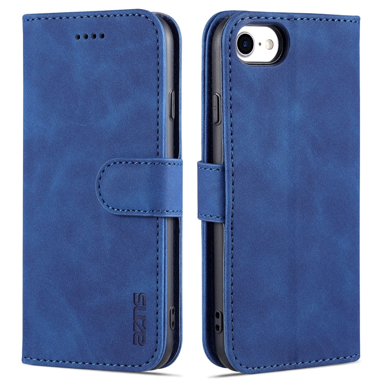AZNS Skin Feel Calf Texture Funda de cuero con tapa horizontal con ranuras para tarjetas y soporte y billetera, For iPhone 6, For iPhone 7 Plus / 8 Plus, For iPhone 7 / 8 / SE (2020)
