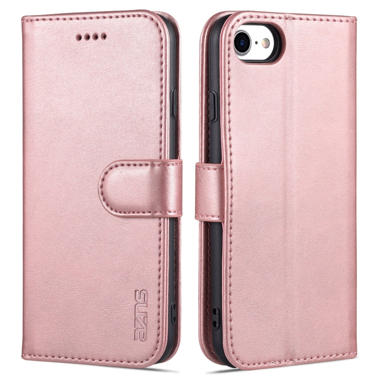 AZNS Skin Feel Calf Texture Funda de cuero con tapa horizontal con ranuras para tarjetas y soporte y billetera, For iPhone 6, For iPhone 7 Plus / 8 Plus, For iPhone 7 / 8 / SE (2020)