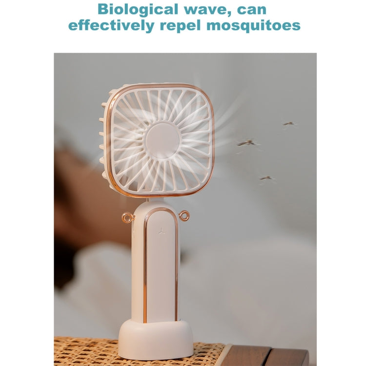 Ventilador eléctrico de mano repelente de mosquitos con carga USB plegable portátil WT-TX6, control de 3 velocidades