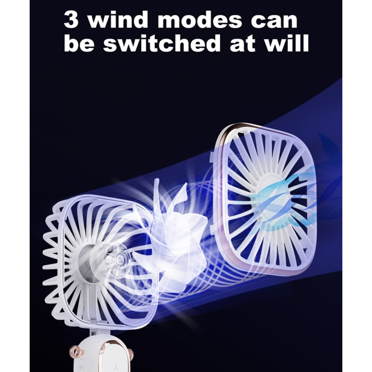 Ventilador eléctrico de mano repelente de mosquitos con carga USB plegable portátil WT-TX6, control de 3 velocidades