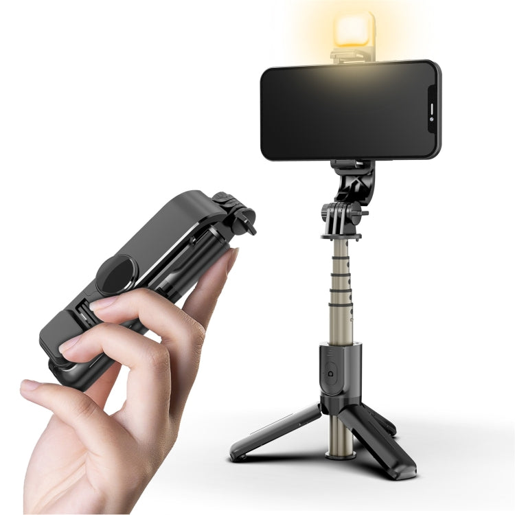 L10S Mini Luz de Relleno Bluetooth Selfie Stick Trípode Soporte para Teléfono Móvil, L10S