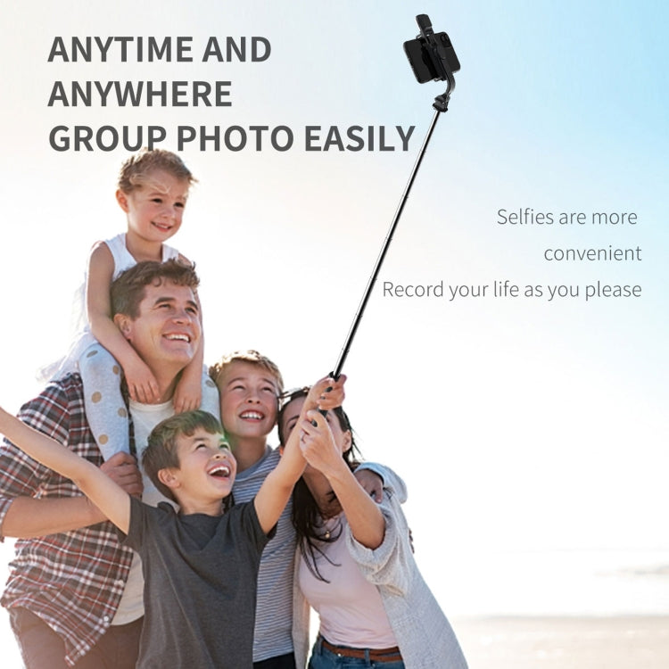 Q02S Luz de relleno Bluetooth Selfie Stick Trípode Soporte para teléfono móvil, Q02S(Black), Q02S(White)