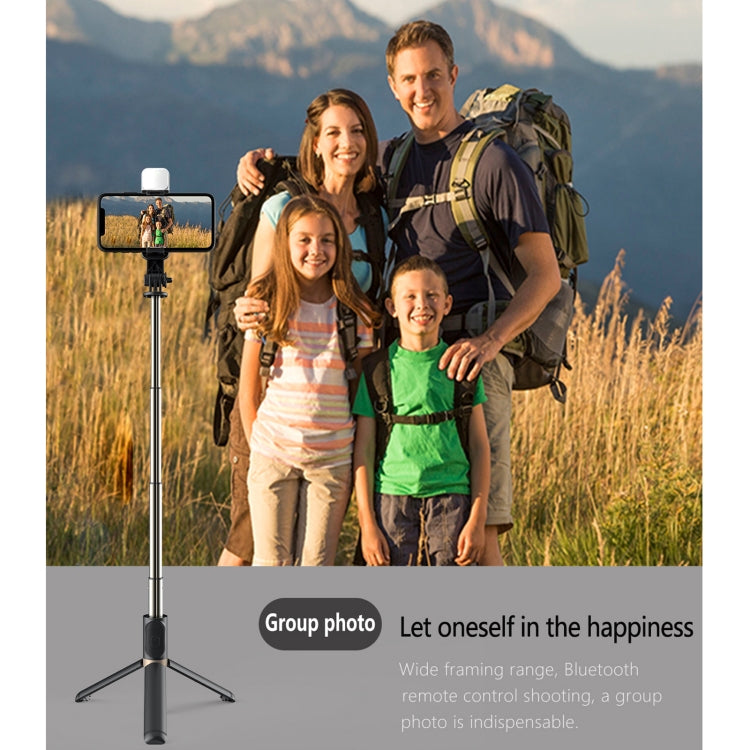 Q03S Luz de relleno Bluetooth Selfie Stick Trípode Soporte para teléfono móvil, Q03S(Black), Q03S(White)