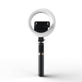 Q07 Trípode/palo Selfie Bluetooth portátil con anillo de luz de 6 pulgadas, Q07