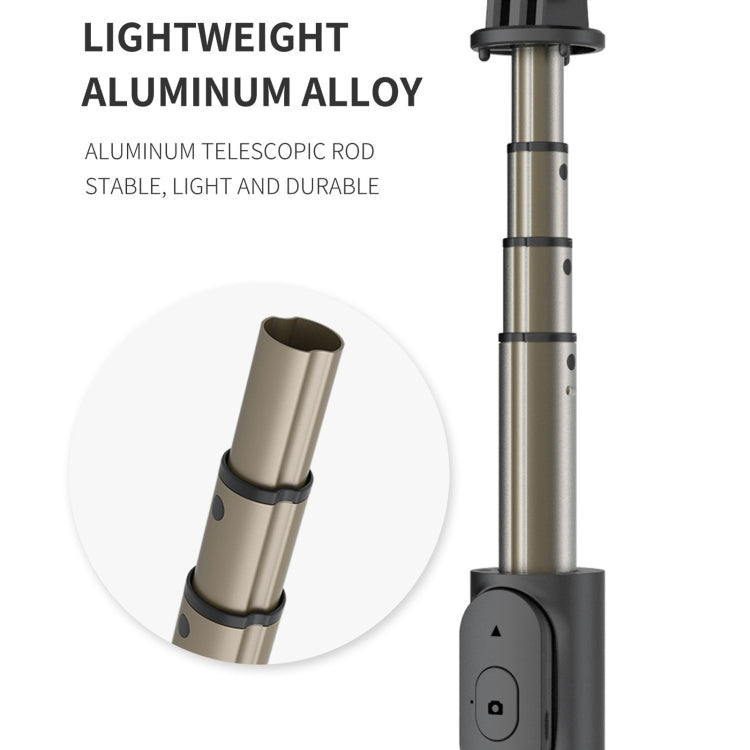 Q07 Trípode/palo Selfie Bluetooth portátil con anillo de luz de 6 pulgadas, Q07
