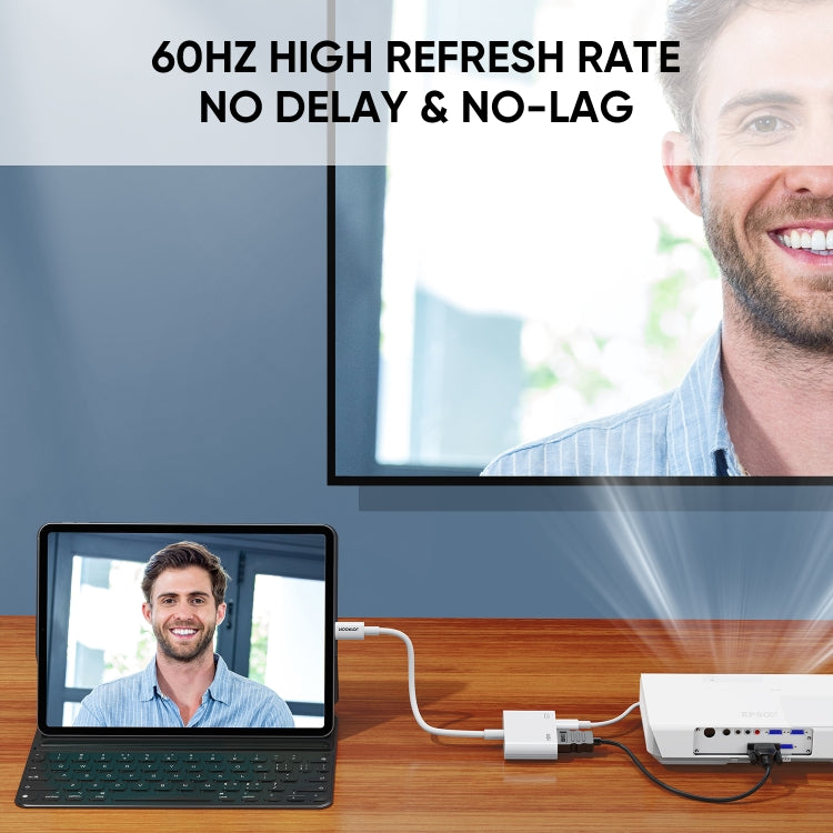Adaptador convertidor JOYROOM S-H141 1080P de 8 pines a HDMI, S-H141