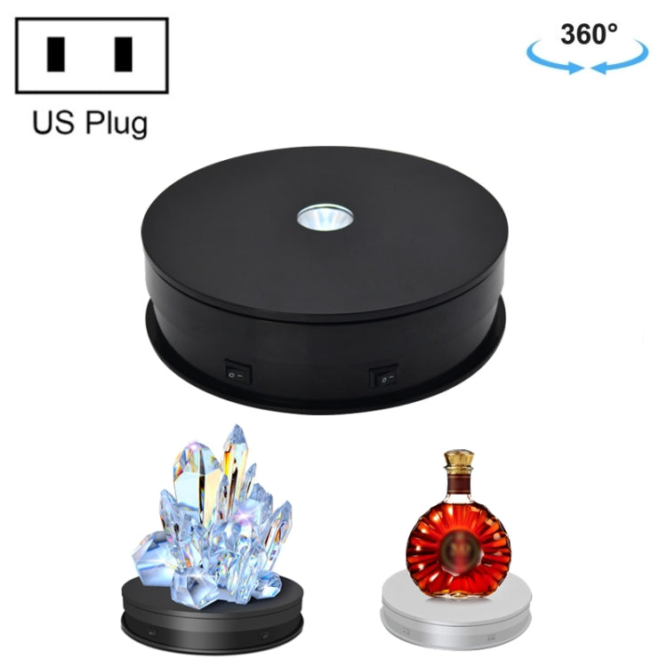 Tocadiscos giratorio eléctrico de 20cm, soporte de exhibición, accesorios de grabación de vídeo, tocadiscos para fotografía, 20cm 110V US Plug, 20cm 220V EU Plug, 20cm 220V UK Plug, 20cm 220V AU Plug