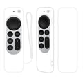 Funda protectora de silicona con cuerda para Apple TV 4K 4th Siri Remote Controller