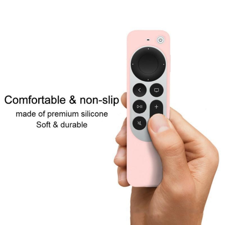 Funda protectora de silicona con cuerda para Apple TV 4K 4th Siri Remote Controller
