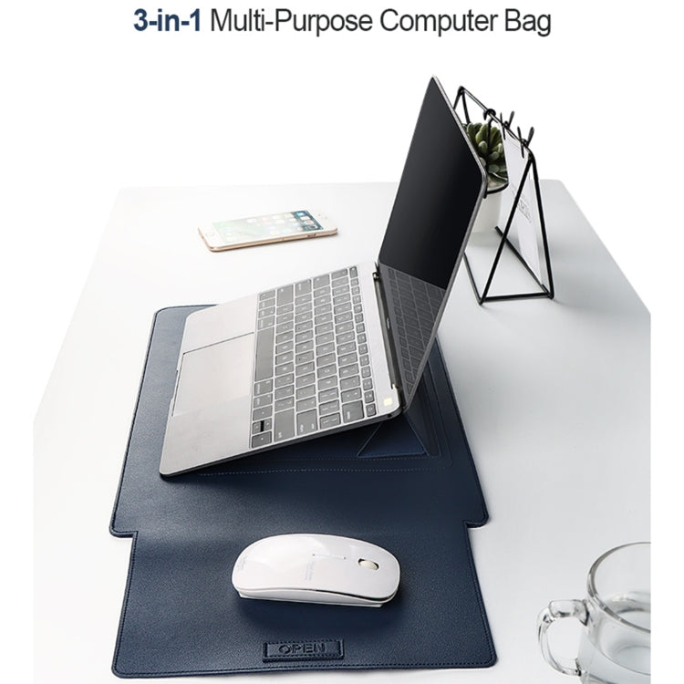 PU06 3 en 1 PU Bolso multifuncional para computadora portátil, 13.3 inch, 14.1-15.4 inch