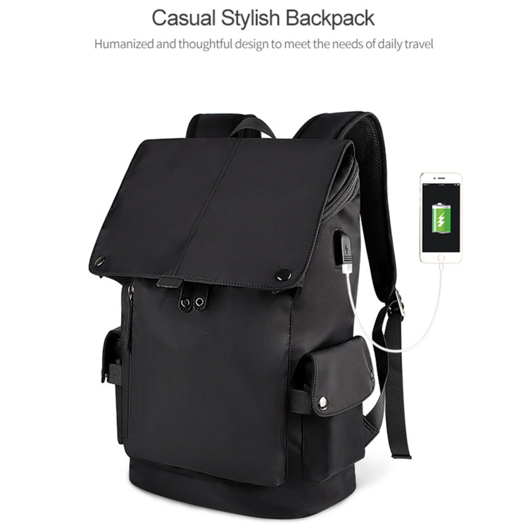 SJ02 Mochila universal para portátil de gran capacidad de 13-15,6 pulgadas con puerto de carga USB